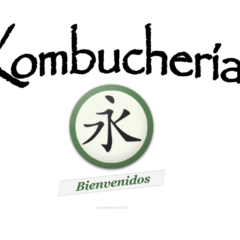 Probando los sabores de los tés de Kombucha